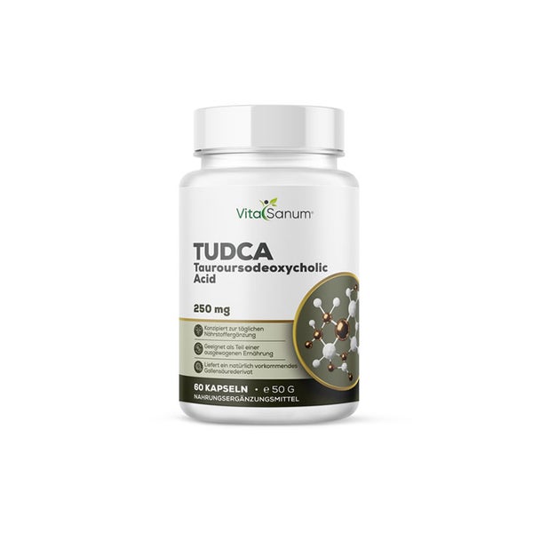 VitaSanum®- TUDCA (Tauroursodeoxycholic Acid) 250 mg 60 Kapseln 60 St