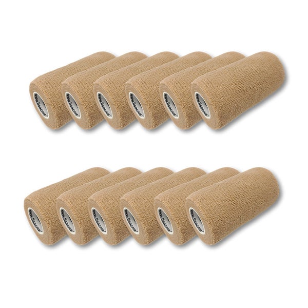 LisaCare Pflasterbandagen - 10cm x 4,5m - Beige 12 St