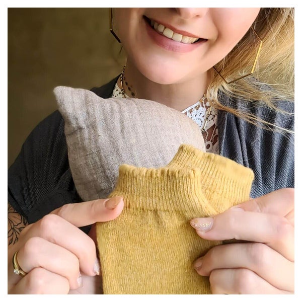 Merino-Babystulpen gold