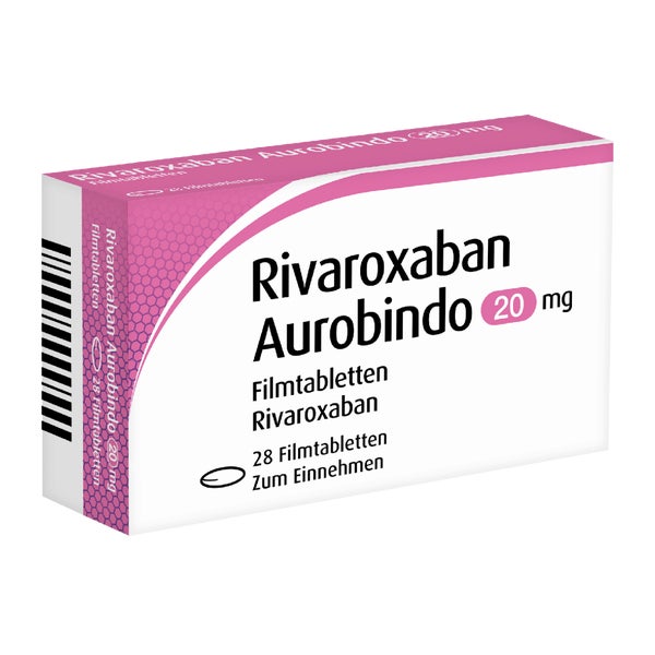 Rivaroxaban Aurobindo 20 Mg Filmtabletten 28 St