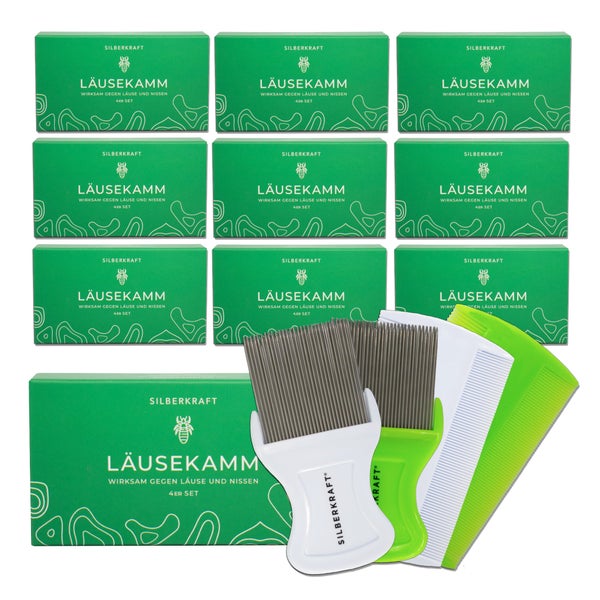 Silberkraft Läusekamm Set 10 Stück 10 St