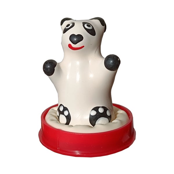 Scherzkondom „Panda“ Handbemalt Fun-Geschenk für Tierfreunde (1 Stück) 1 St