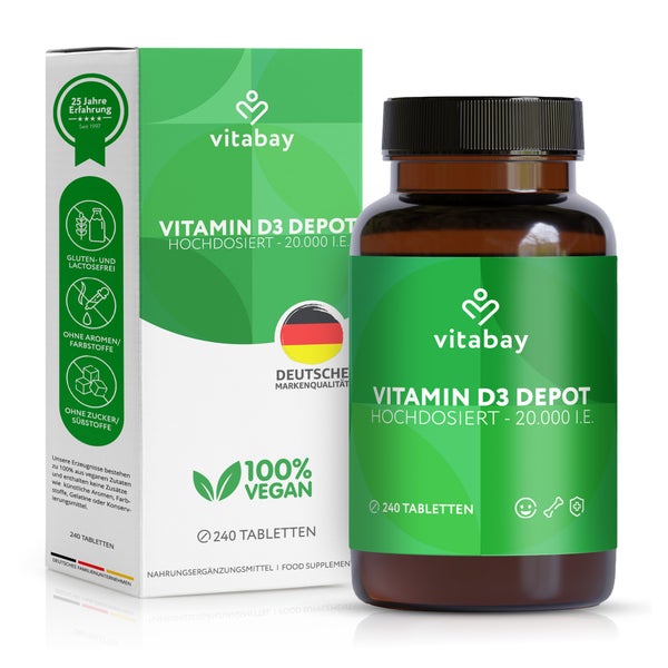 Vitabay Vitamin D3 Depot 20.000 I.E. 240 St