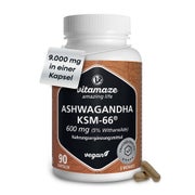 Produktabbildung: Ashwagandha Ksm-66 600mg Extrakt Hochdos.veg.kaps. 90 St
