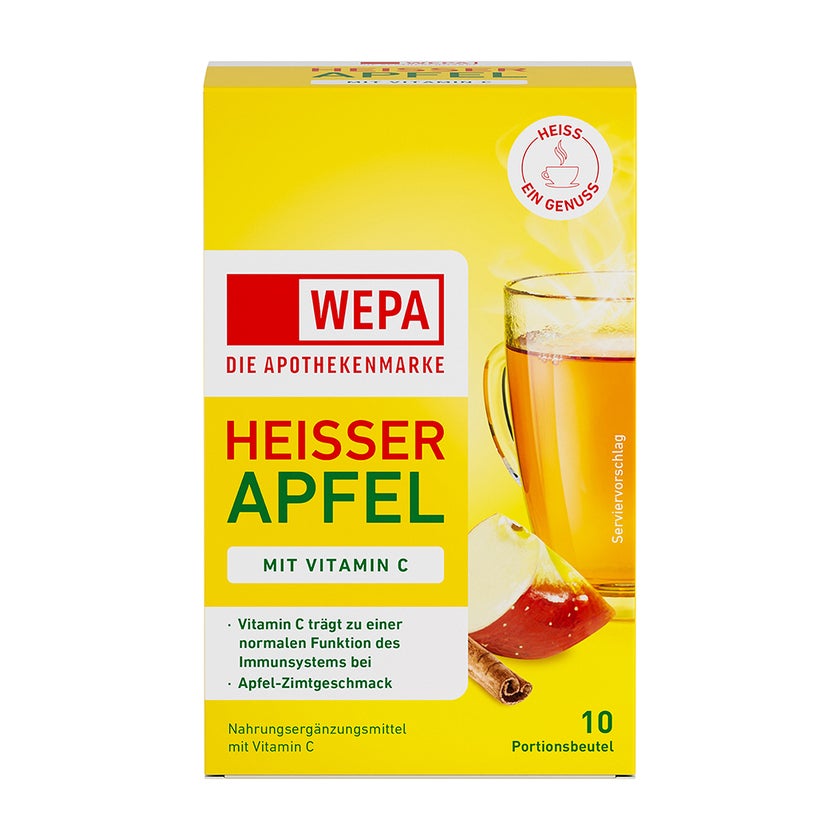WEPA Heißer Apfel+vitamin C Pulver 10X10 g