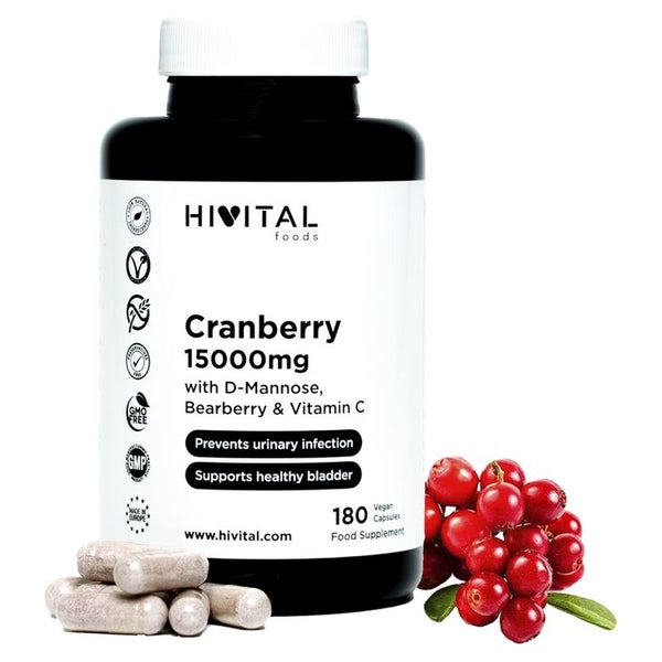HIVITAL Amerikanische Cranberry 15000 mg. Kapseln 180 St