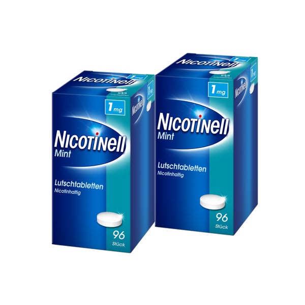 Nicotinell Lutschtabletten 1 mg Mint 2X96 St