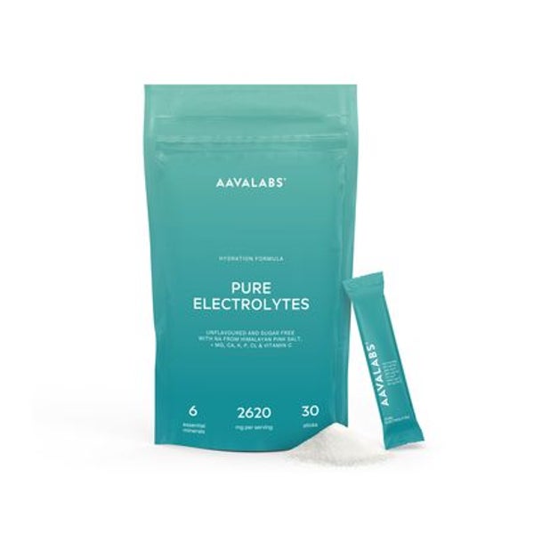 Aavalabs Reines Elektrolyt-Pulver + Vitamin C, 30 Sticks 30 St