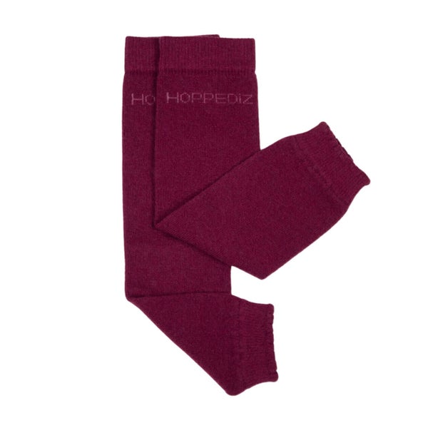 Merino-Babystulpen bordeaux