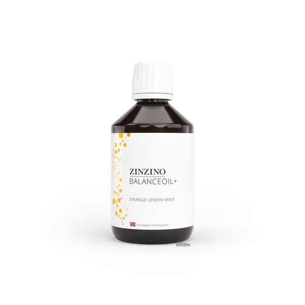 ZINZINO BalanceOil+ Orange Zitrone Minze 300 ml – Hochwertiges Omega-3-Öl