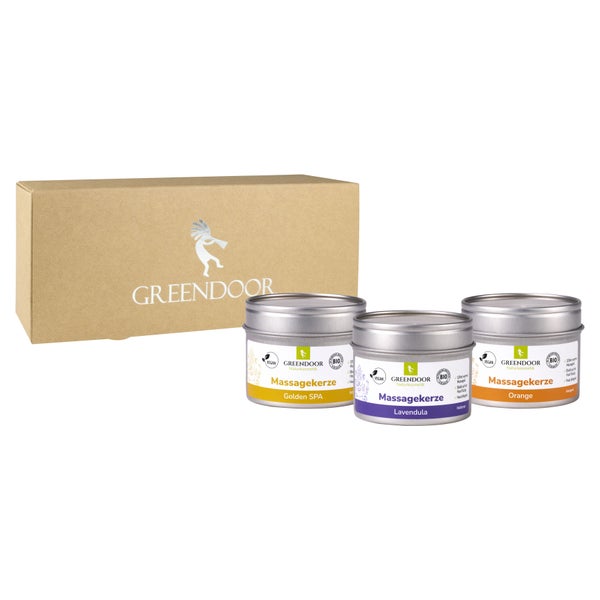 GREENDOOR Geschenk Set Massagekerzen 300 ml