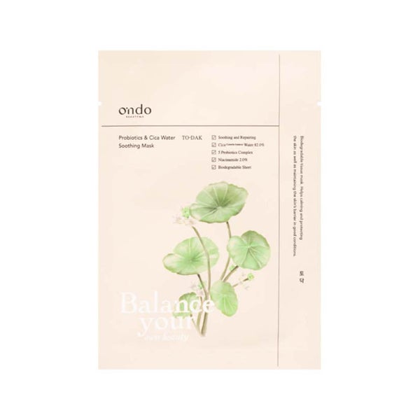 ONDO | Probiotics & Cica Water Soothing Mask To-Dak - 25 g 25 g