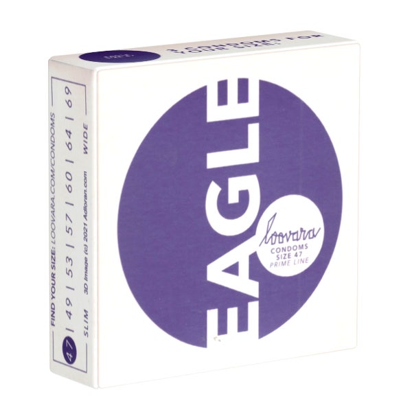 47 «Eagle» strapazierfähige Maßkondome aus Fairtrade-Latex (3 Kondome) 3 St