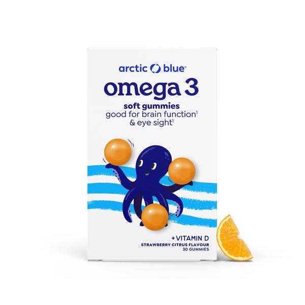 Arctic Blue Omega-3-Gummis DHA + EPA mit Vitamin D3 30 St