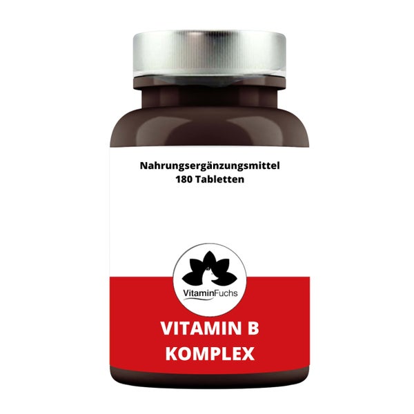 Vitamin B Komplex Tabletten mit allen B-Vitaminen 180 St