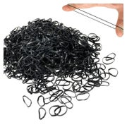 Mini Haargummis 1100 Stück Schwarz Elastische Haarbänder Kin 1 St