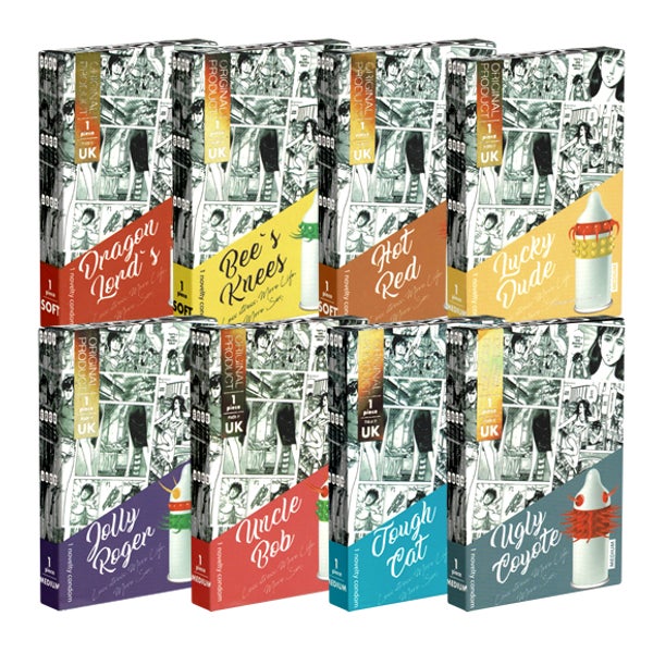 Cocky Friends Spaßpack - 8 skurrile Kondome, kontiert (8 Kondome) 8 St