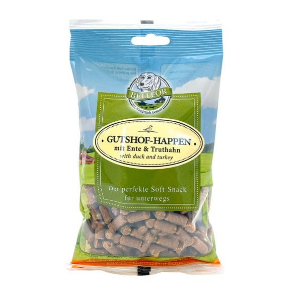 Bellfor Soft-snack mit Ente &amp; Truthahn- Gutshof-Happen 200 g 200 g