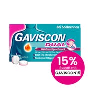 Gaviscon Dual Waldfrucht 250mg/106,5mg/187,5mg 48 St