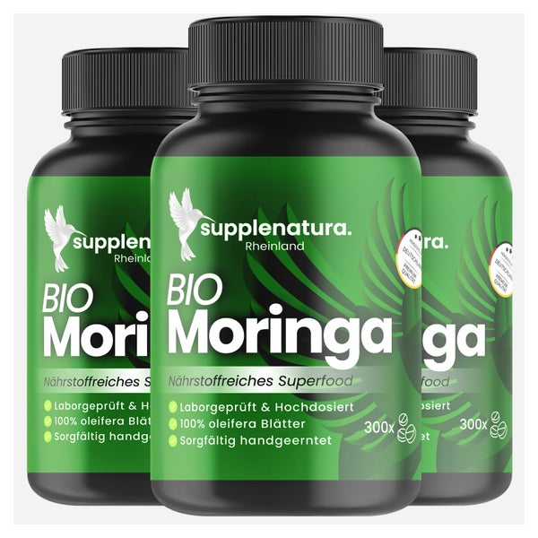 supplenatura® - BIO Moringa Tabletten - 300 St. - 3000mg 900 St