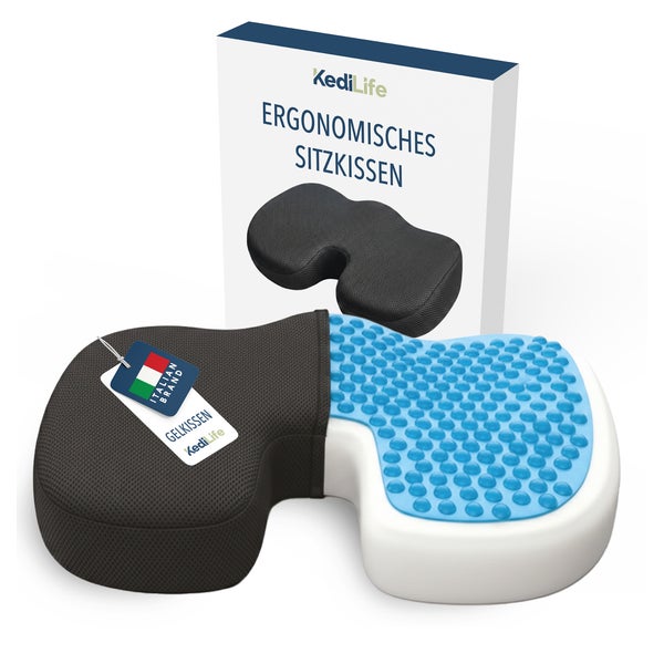 KediLife Ergonomisches Sitzkissen aus Memory Schaum 1 St