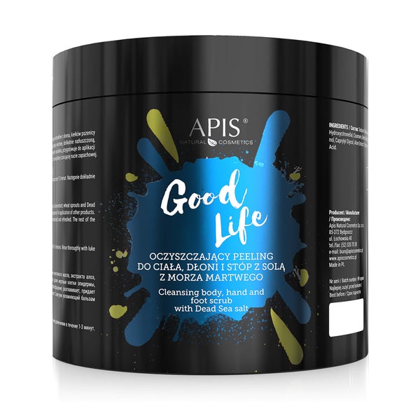 APIS GOOD LIFE, Reinigungspeeling für Körper mit Salz aus dem toten Meer - 700 g