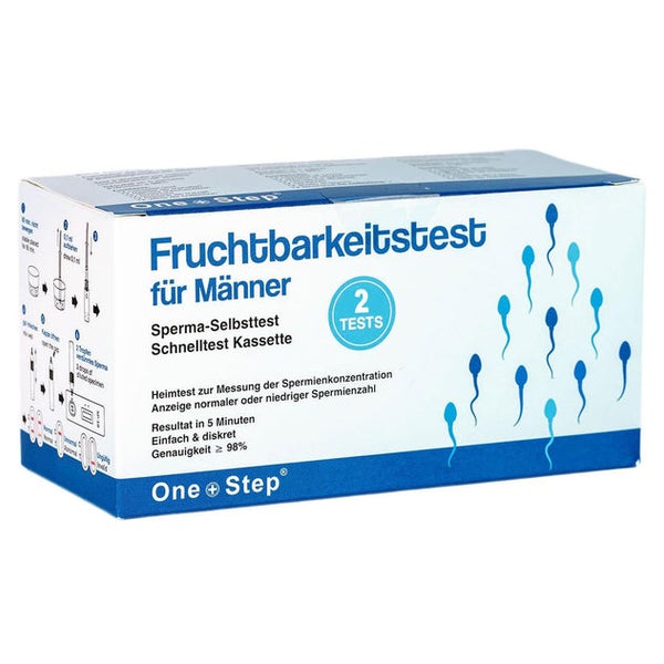 One+Step Fruchtbarkeitstest Sperma Test für Männer - Spermientest für zu Hause 2 St