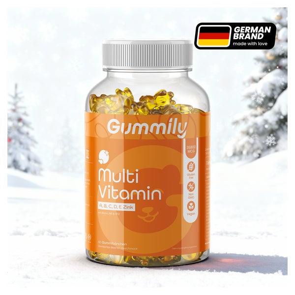 Gummily® Multivitamin Gummibärchen mit Biotin, Zink 60 St