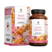 Produktabbildung: Sanddorn mit Nachtkerze als Öl und Vitamine A D E WOHLINTIMA 60 vegane Kapseln NATURTREU® 70.0 g