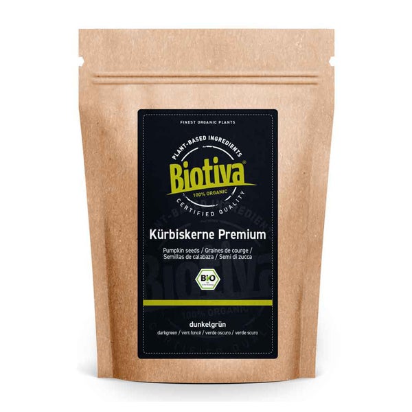 Biotiva Kürbiskerne dunkelgrün Bio 1000 g