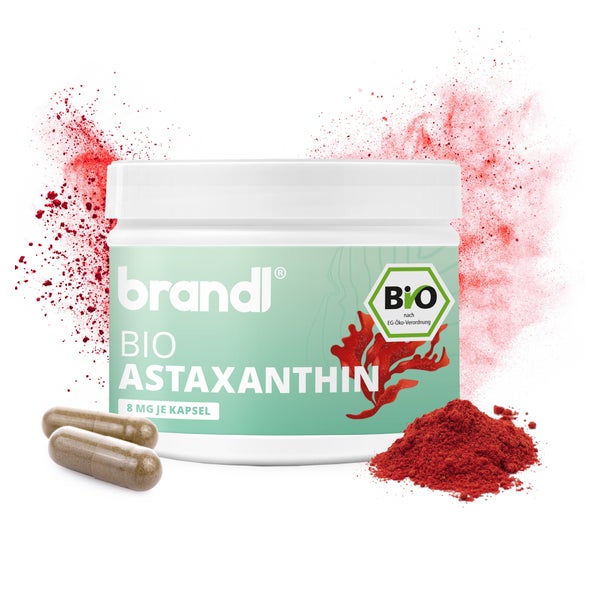 brandl® Bio Astaxanthin hochdosiert mit Antioxidantien | Premium Kapseln 180 St