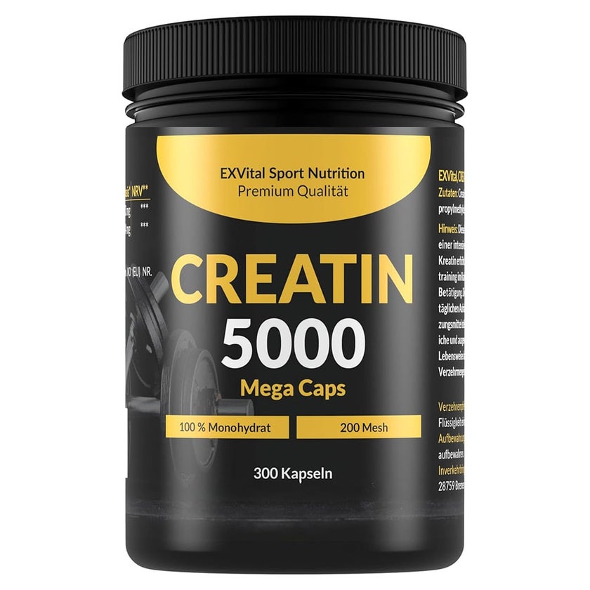 EXVital® Creatin 5000 Monohydrat mega caps 350 g
