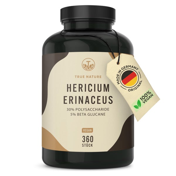 Hericium Erinaceus - Lions Mane Kapseln Vegan - Made in DE 360 St