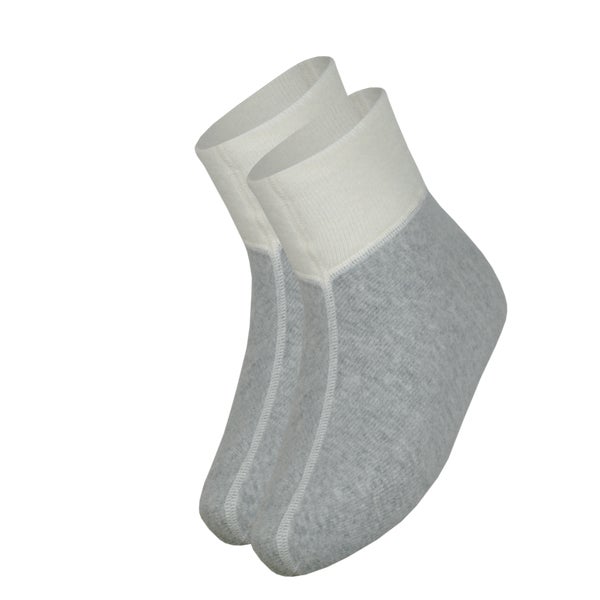 wobera ANGORA Fußwärmer 75% Angora (Gr. 43-43, grau) 1 Set