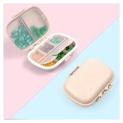 Tablettenbox 7 Tage Pillendose 8 Fächer BPA Frei für Medikam 1 St