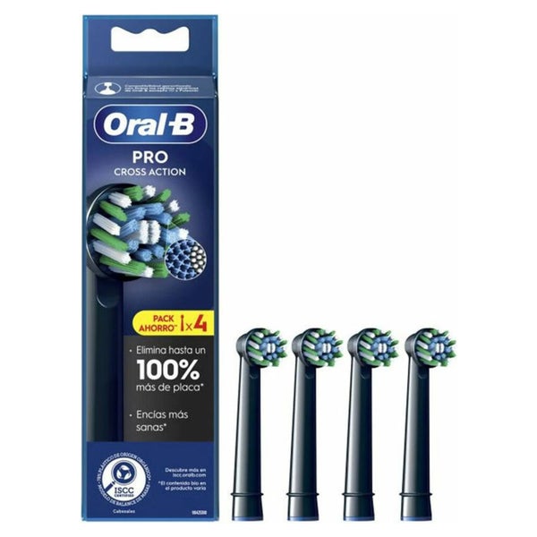 Oral-B Cross Action replacement head 4 units black