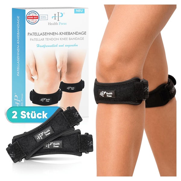 Health Press® Patellasehnen-Kniebandage 2 St