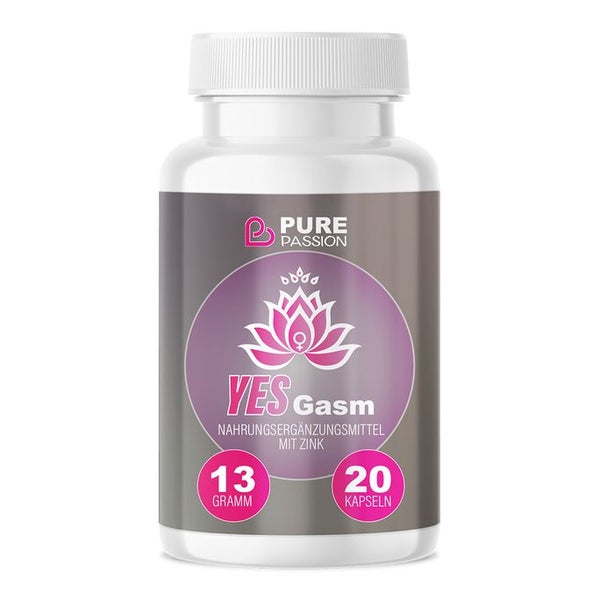 Pure Passion® YesGasm Kapseln für Frauen | weibliche Balance, Lust & Sinnlichkeit 13 g