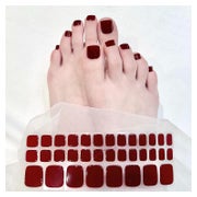 Nagelfolien Fußnägel selbstklebend UV Gel Zehennägel Rot 1 g 1 St