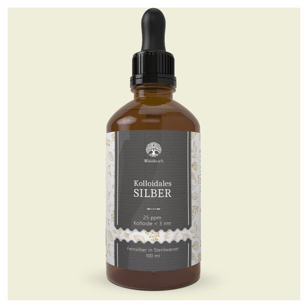 Kolloidales Silber - 25 ppm - Technische Lösung (Pipette) - 100ml 0.1 l