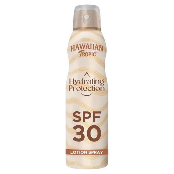 Hawaiian Tropic Hydrating Protection Sunscreen, wasserfeste Sonnencreme mit LSF 30 UVA- + UVB-Schutz 177 ml
