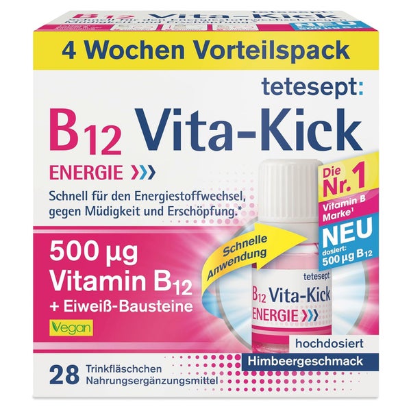 tetesept B12 Vita-Kick Energie Intensivkur |gegen Müdigkeit & Erschöpfung
