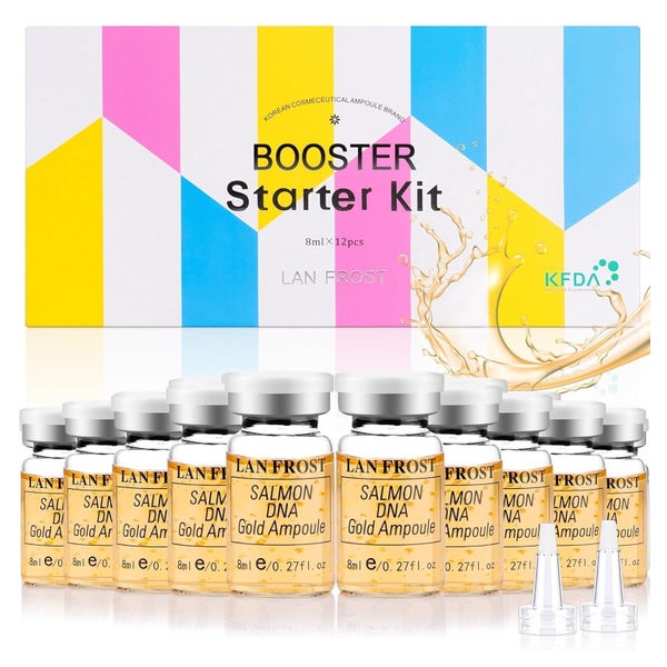 TRESSON BB Facial Glow Starter Kit Serum mit Hyaluronsäure & Lachs-DNA, 12x8ml