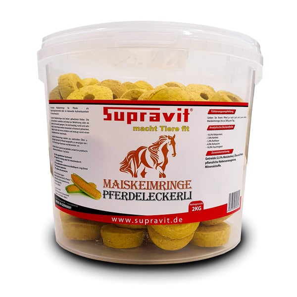 Supravit Maiskeimringe Pferdeleckerli 2kg Eimer 2 kg