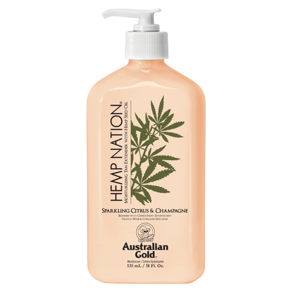 Australian Gold, Hemp Nation Sparkling Citrus & Champagne Moisturizing Tan Extender