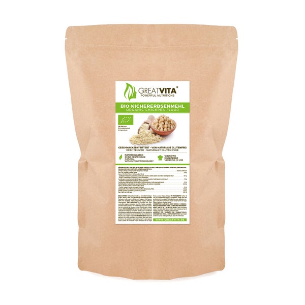 GreatVita Bio Kichererbsenmehl 800 g