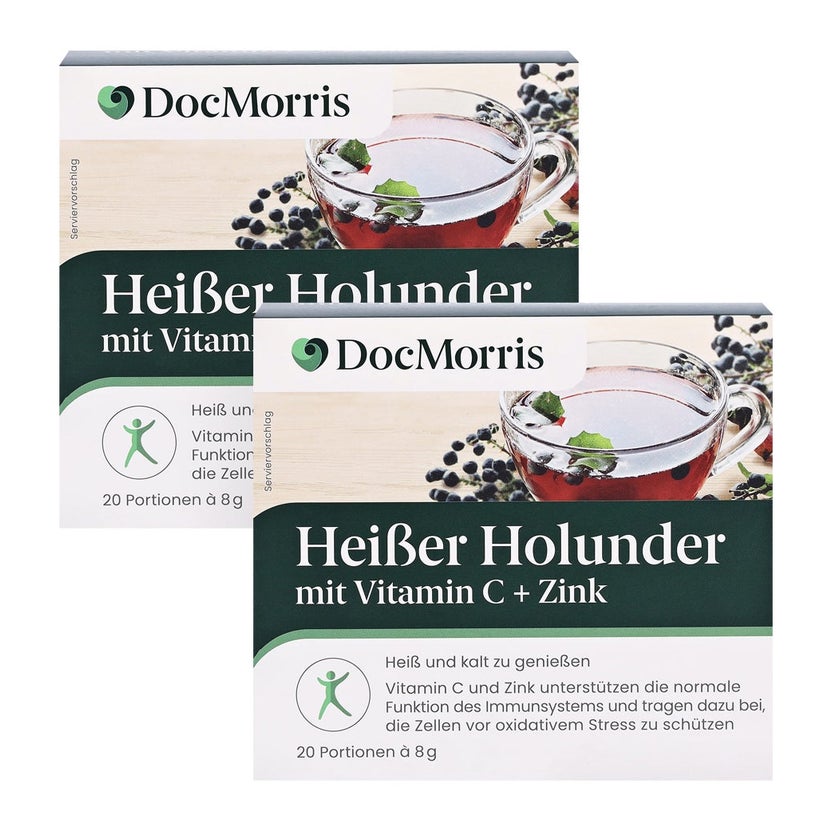DocMorris Heißer Holunder Doppelpack 2X8X20 g