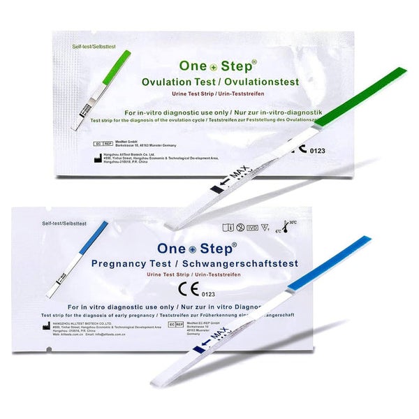 One+Step Kombipaket 40 Ovulationstests + 10 Schwangerschaftstests - Fruchtbarkeitstest für Frauen 50 St