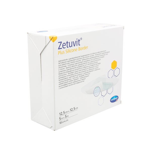 Zetuvit Plus Silicone Border steril 12,5 10 St