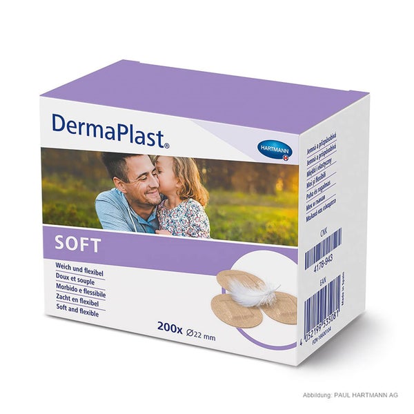 Hartmann DermaPlast soft Wundpflaster Ø 22 mm (200 Stck.)